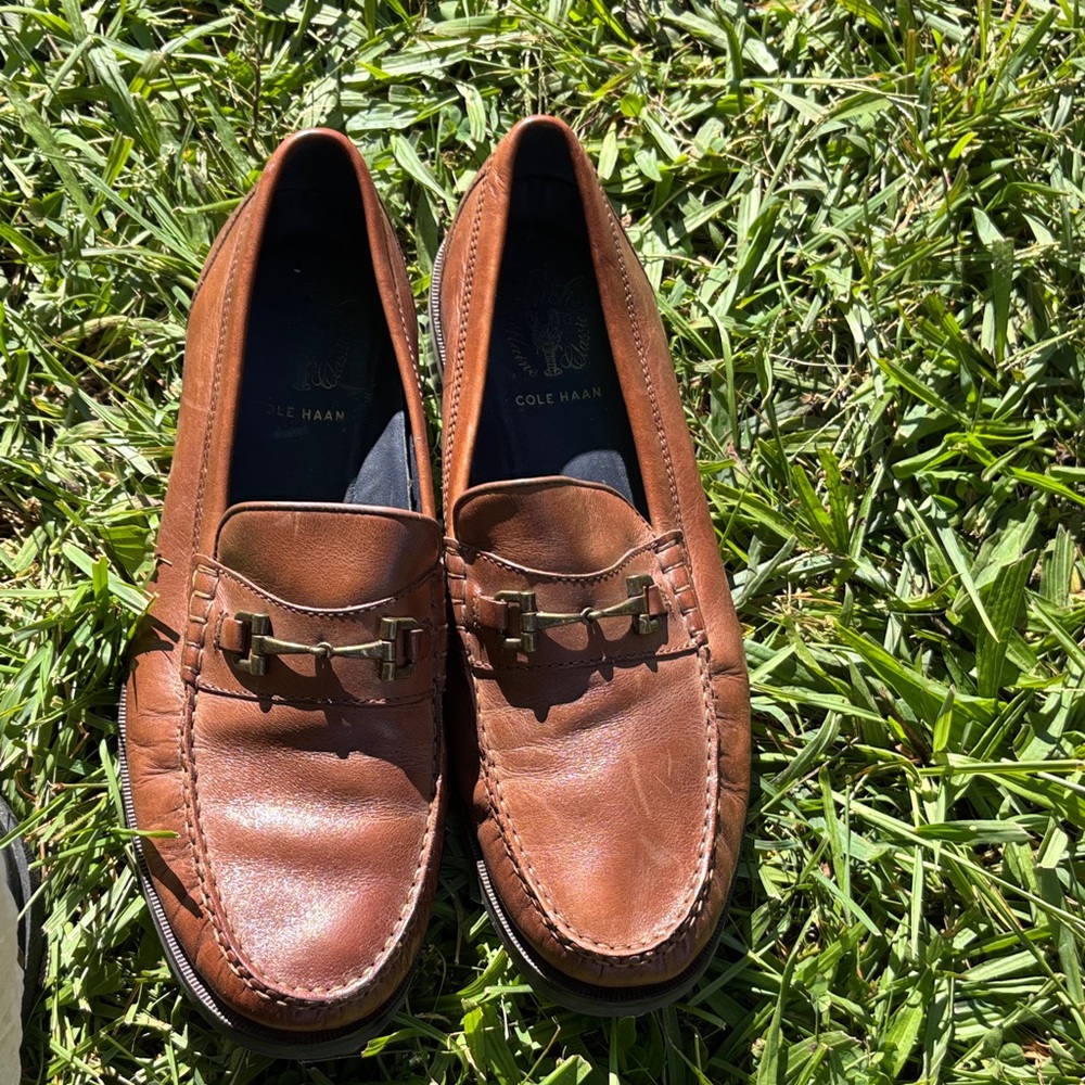 Cole Haan Men's Tan Leather Loafers